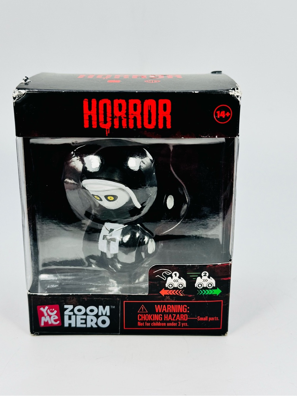 YuMe Zoom Hero Horror Pull Back Toy Car The Nun Model Black Damaged Box